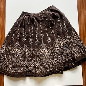 Mix Noveau Skirt / Brown / Size 6